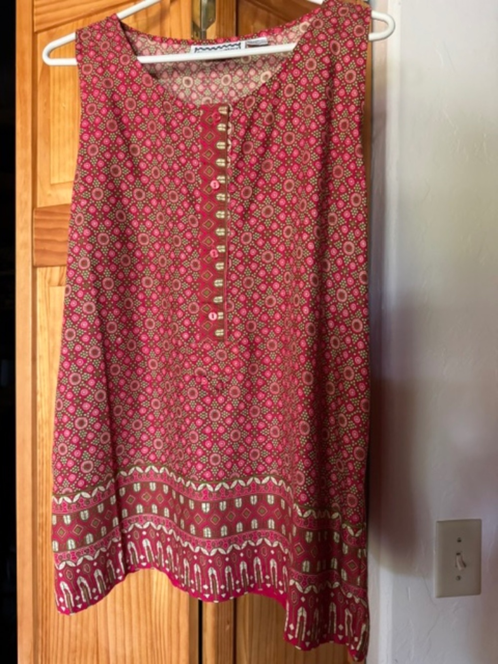 Red, rayon , Large, beautiful
